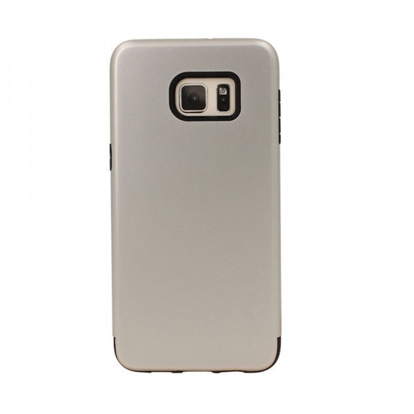 Wholesale Samsung Galaxy Note 5 Dual Layer Armor Hybrid Case (Silver)